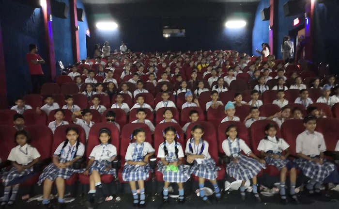 Jammu Sanskriti School Kathua organised a fun filled trip to Moonlight, Cineplex at Kathua to watch a movie " Bhem and The Himalayan Adventure