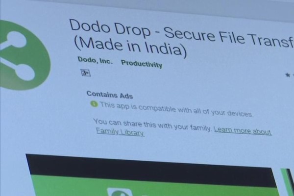 Indian teen develops "Dodo Drop" app as an alternative to Chinese file-sharing apps