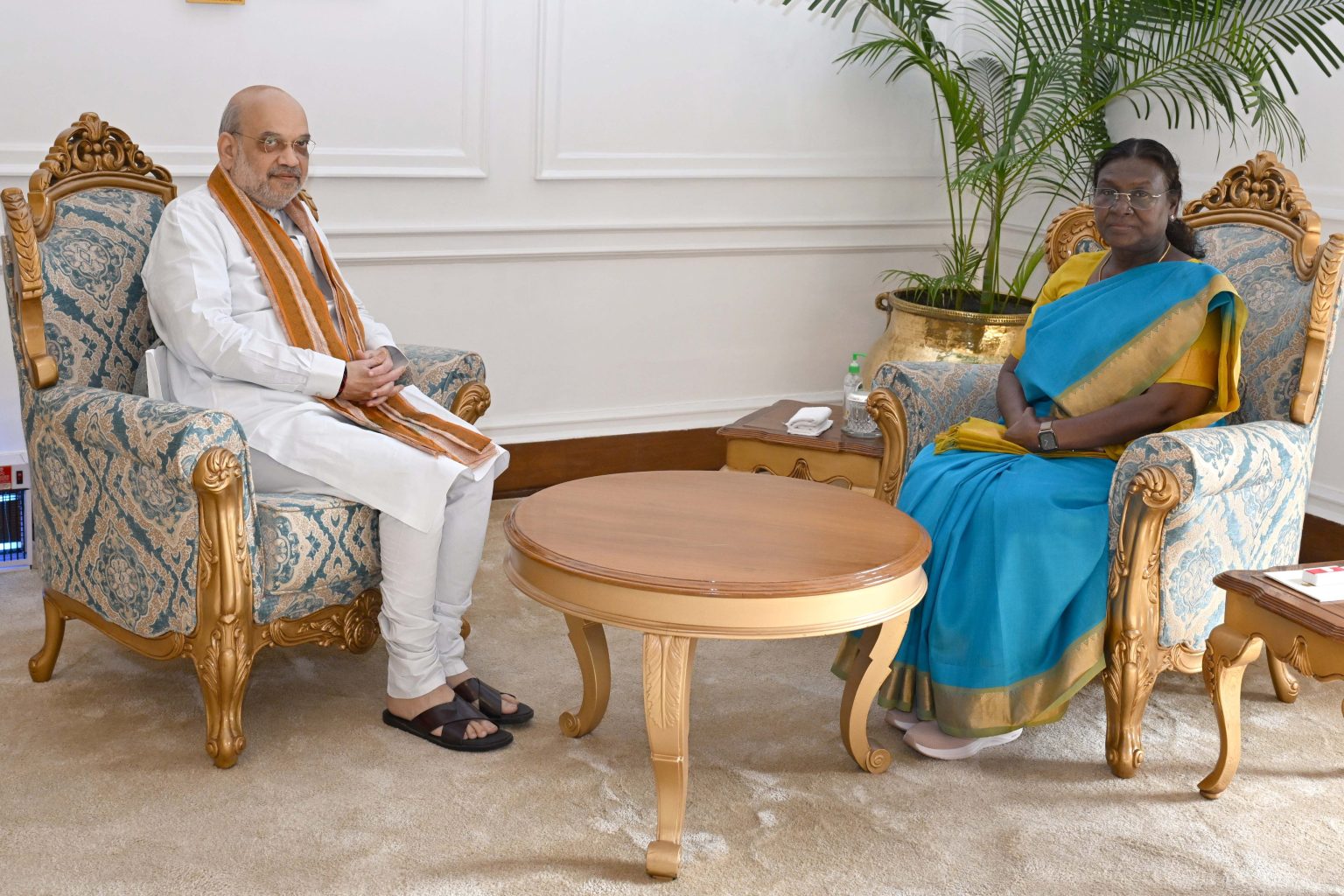 Union Home Minister Amit Shah Calls On President Murmu