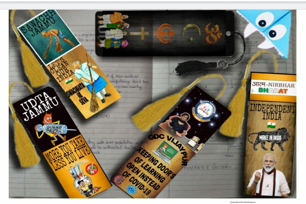 Online National Level Competition for Bookmark making and rangoli making