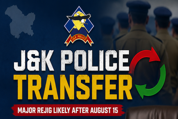 Jammu Kashmir Police to undergo major rejig after August 15