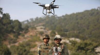 Pakistan drone spotted by BSF in Punjab’s Dera Baba Nanak