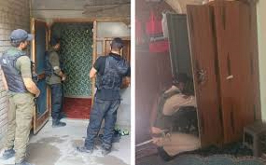 Police conduct searches at residences of terrorist associates in Srinagar