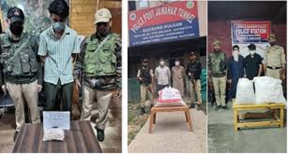 5 drug peddlers held with contraband substance in south Kashmir: Police