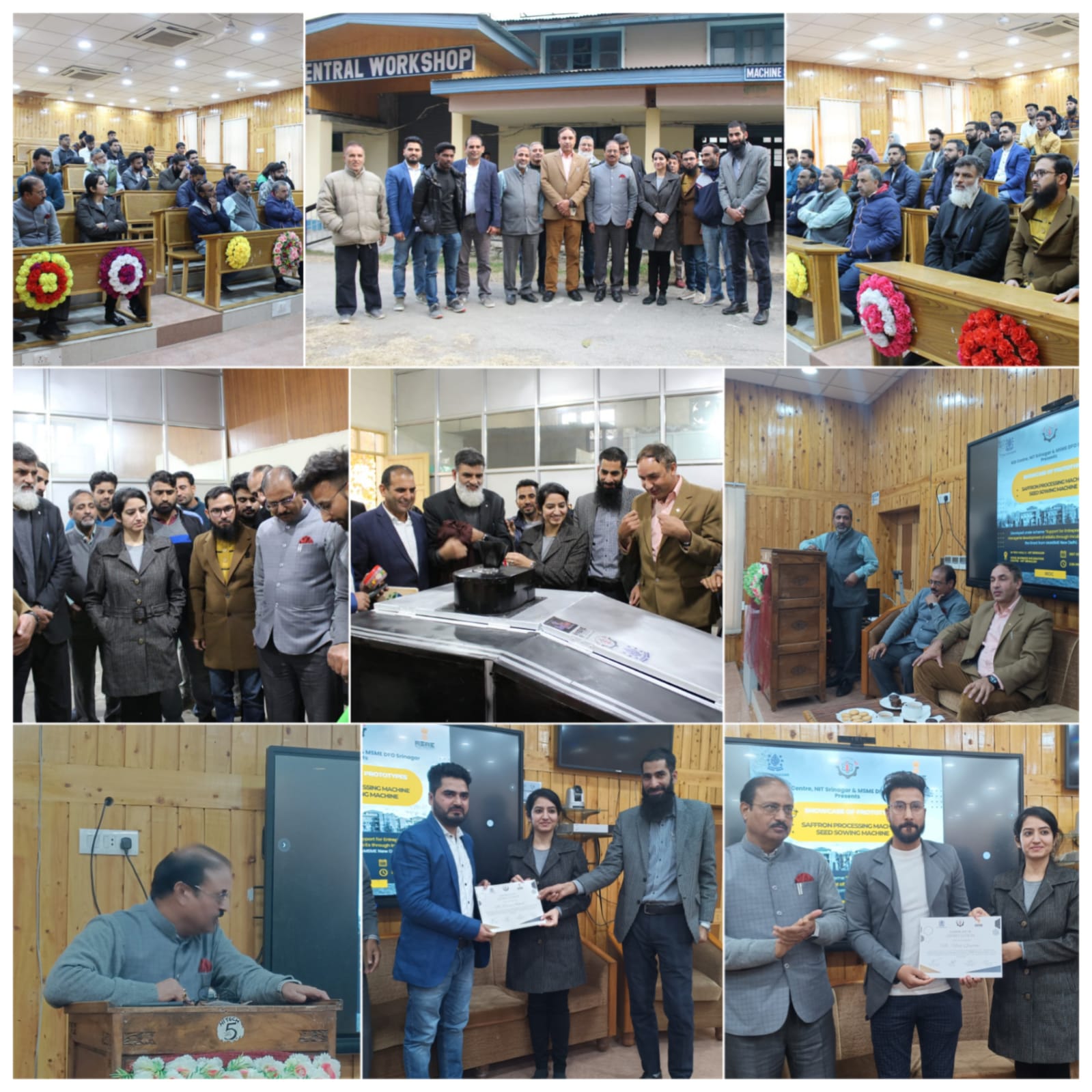 Two prototypes developed by local innovators under MSME incubation scheme inaugurated at NIT Srinagar