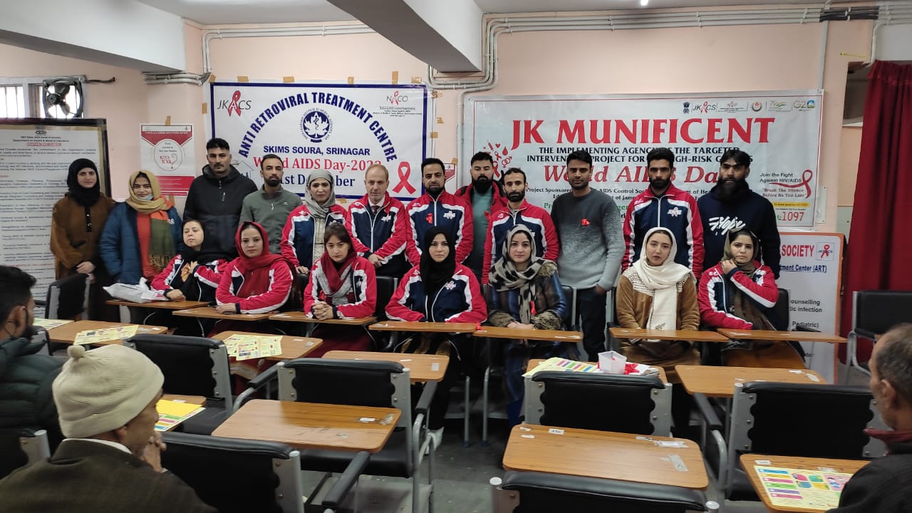 JK Munificent Angel, SKIMS Soura unite to combat HIV Stigma on World AIDS Day
