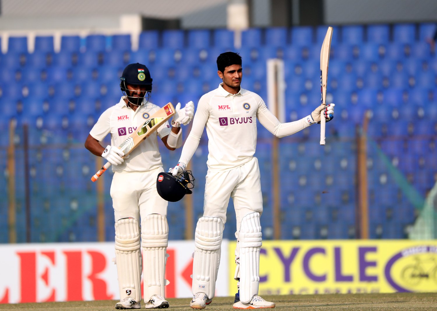 Gill, Pujara hit tons as India declare 2nd innings at 258/2, set 513-run target for Bangladesh