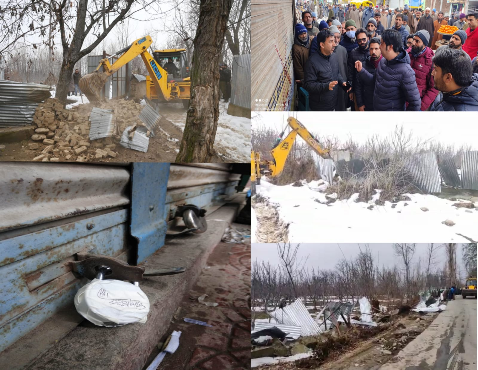 406 Kanals of State/ Kahcharie land retrieved at Shopian, 40 shops sealed in Main Town