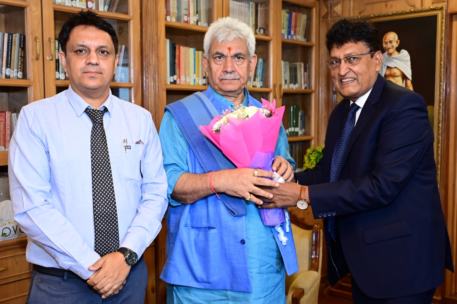 ICAI Delegation Calls On LG Manoj Sinha